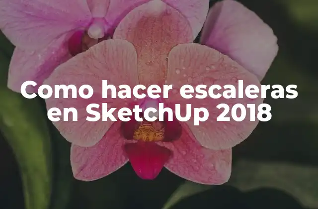 Como Hacer Escaleras en Sketchup 2018
