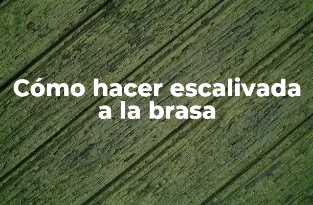 Cómo Hacer Escalivada a la Brasa
