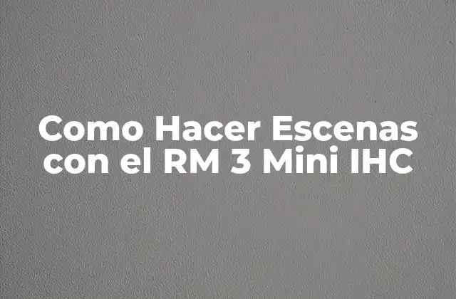 ¿Qué es el RM 3 Mini IHC y para qué Sirve?