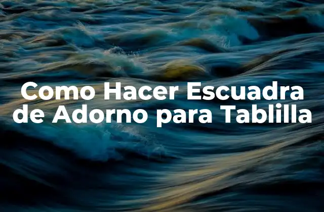 Como Hacer Escuadra de Adorno para Tablilla