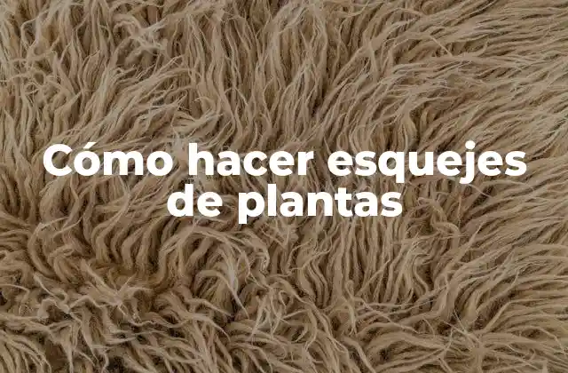 Cómo Hacer Esquejes de Plantas