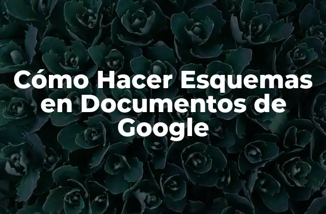 Cómo Hacer Esquemas en Documentos de Google