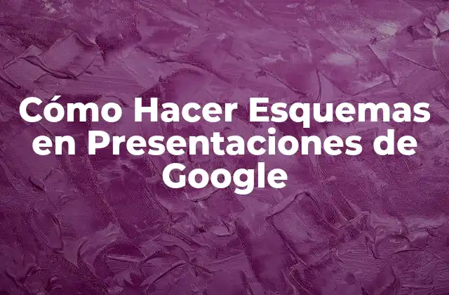 Cómo Hacer Esquemas en Presentaciones de Google