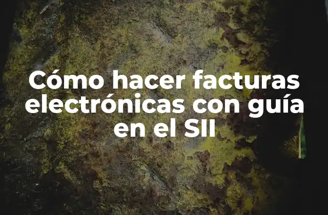 Cómo Hacer Facturas Electrónicas con Guía en el Sii 2 Facturas electrónicas con el SII