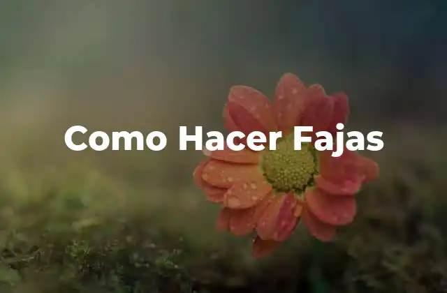 Como Hacer Fajas 2 ¿Qué es una Faja y para Qué Sirve?