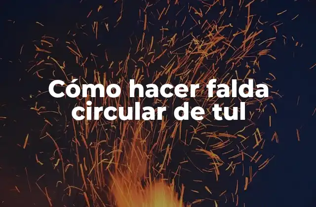 Cómo Hacer Falda Circular de Tul