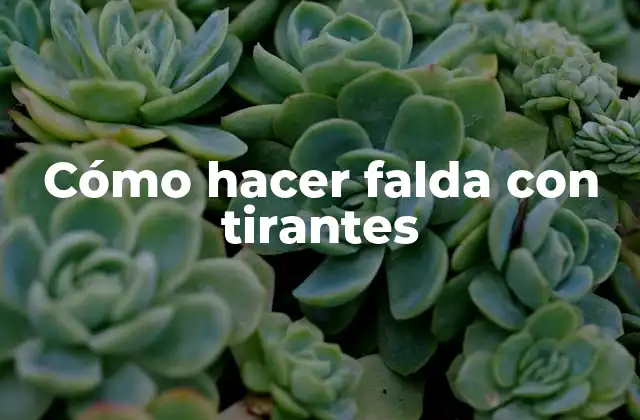 Cómo Hacer Falda con Tirantes