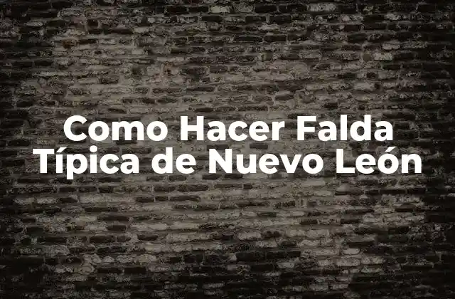 Falda Típica de Nuevo León