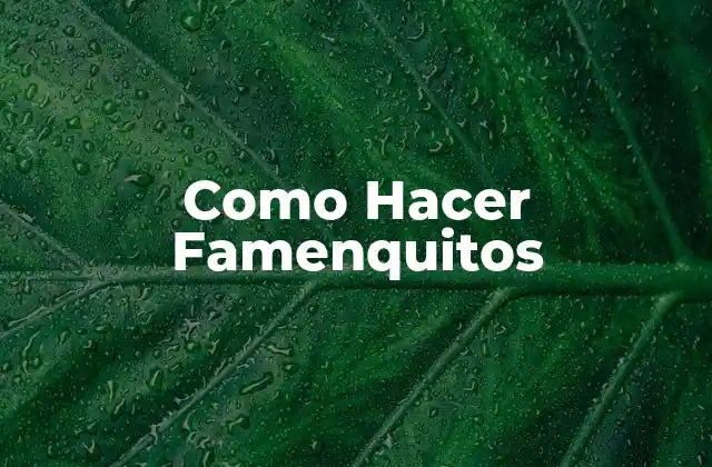 Como Hacer Famenquitos 2 ¿Qué son los Famenquitos?