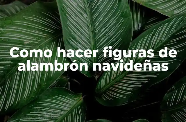 Como Hacer Figuras de Alambrón Navideñas