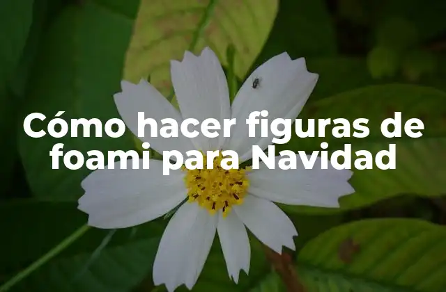 Cómo Hacer Figuras de Foami para Navidad