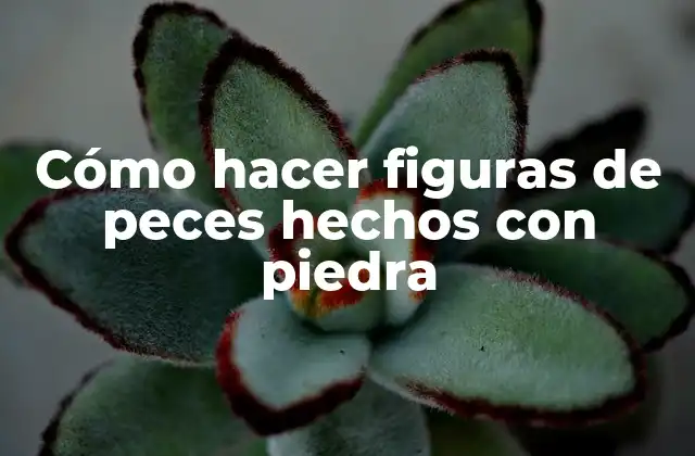 Cómo Hacer Figuras de Peces Hechos con Piedra 2 Cómo hacer figuras de peces hechos con piedra