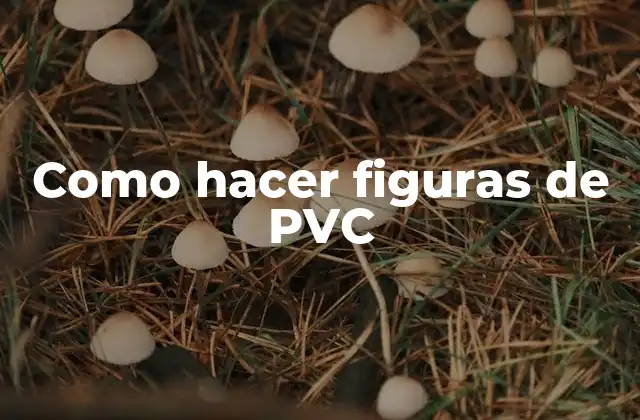 Como Hacer Figuras de Pvc