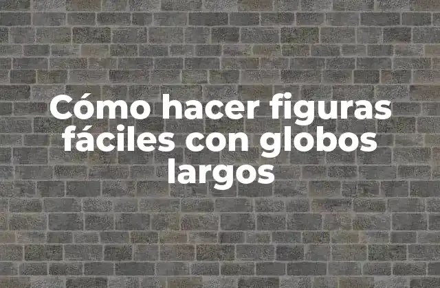 ¿Qué son los globos largos y para qué se utilizan?
