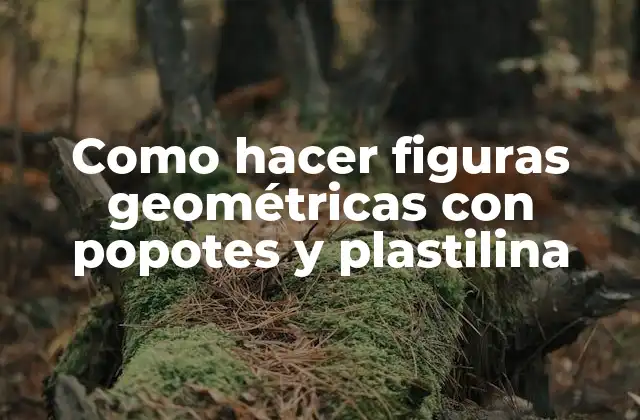 Como Hacer Figuras Geométricas con Popotes y Plastilina