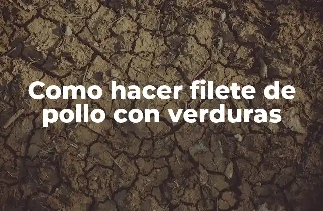 Como Hacer Filete de Pollo con Verduras