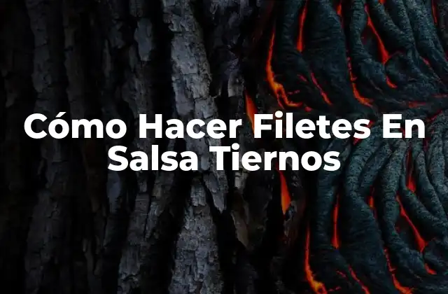 ¿Qué Son Los Filetes En Salsa Tiernos?