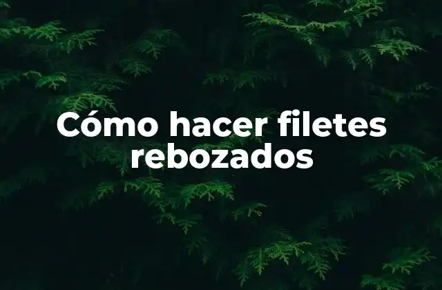 Cómo Hacer Filetes Rebozados 2 ¿Qué son filetes rebozados y para qué sirven?