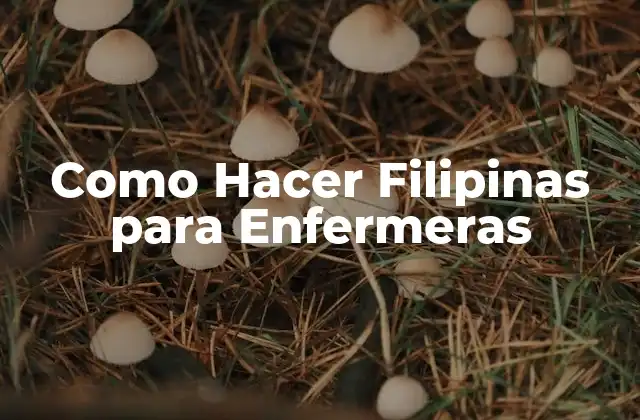 Como Hacer Filipinas para Enfermeras