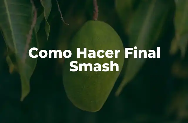 ¿Qué es un Final Smash en Super Smash Bros.?