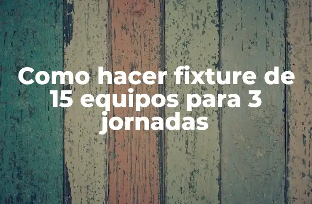 ¿Qué es un fixture?