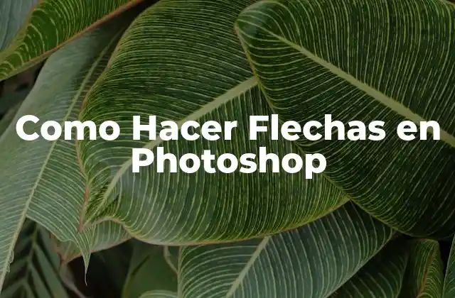 Como Hacer Flechas en Photoshop