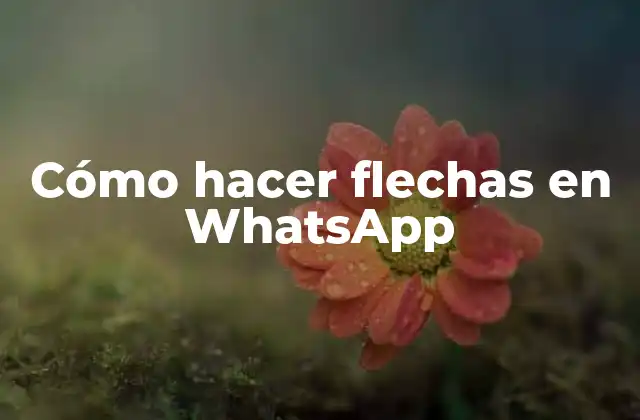 Cómo Hacer Flechas en Whatsapp 2 Cómo hacer flechas en WhatsApp