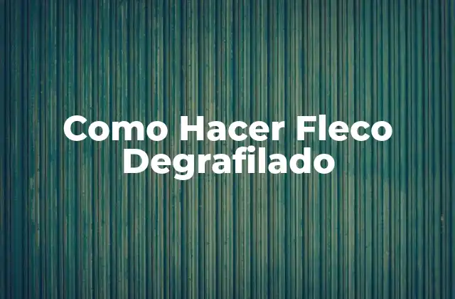 Como Hacer Fleco Degrafilado