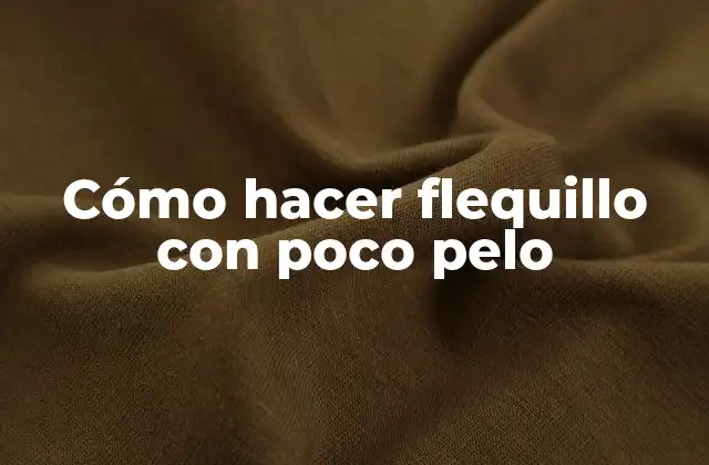 Cómo Hacer Flequillo con Poco Pelo
