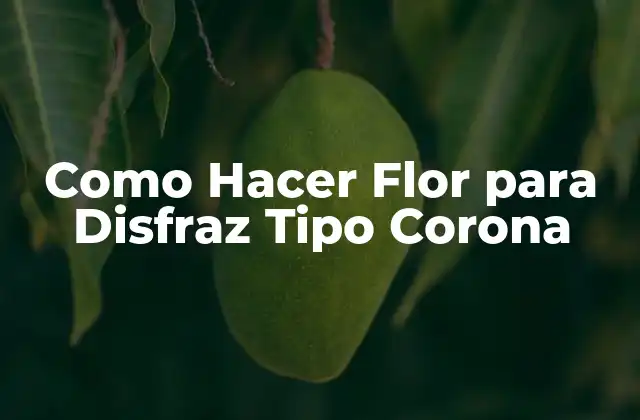 Como Hacer Flor para Disfraz Tipo Corona