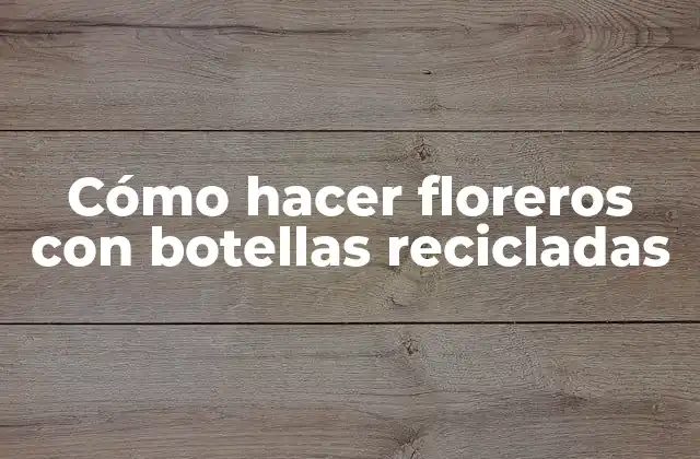 Cómo Hacer Floreros con Botellas Recicladas