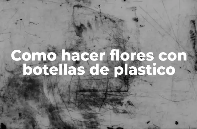 Que son flores con botellas de plastico y para que sirven