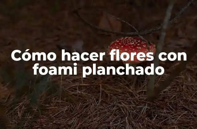 Cómo Hacer Flores con Foami Planchado
