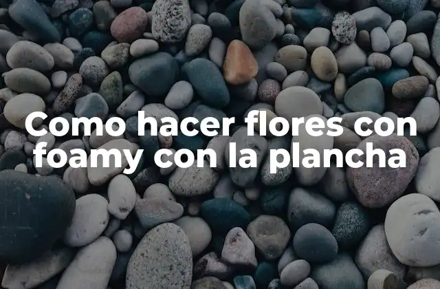 Como Hacer Flores con Foamy con la Plancha
