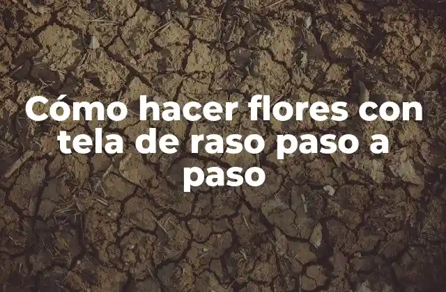 Cómo Hacer Flores con Tela de Raso Paso a Paso