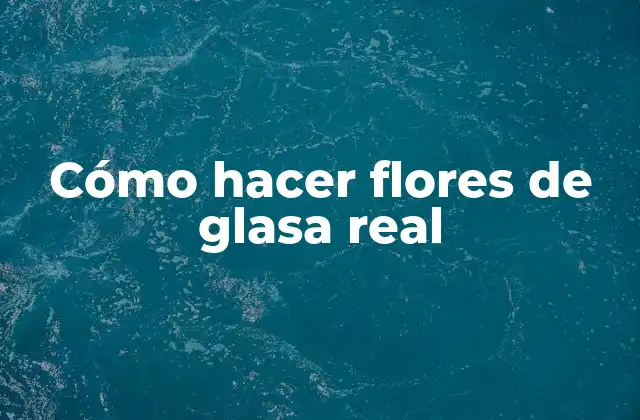 Cómo Hacer Flores de Glasa Real