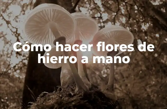 Cómo Hacer Flores de Hierro a Mano