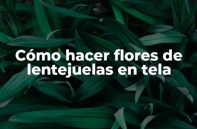 Cómo Hacer Flores de Lentejuelas en Tela