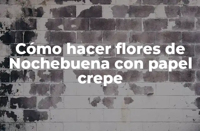 Cómo Hacer Flores de Nochebuena con Papel Crepe