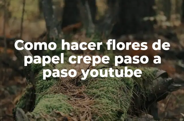 Como Hacer Flores de Papel Crepe Paso a Paso Youtube