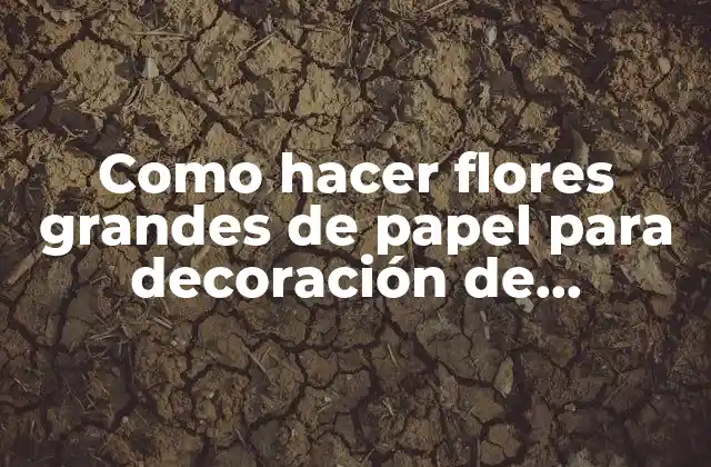 Como Hacer Flores Grandes de Papel para Decoración de Unicornio