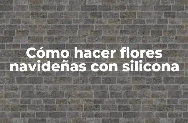 Cómo Hacer Flores Navideñas con Silicona