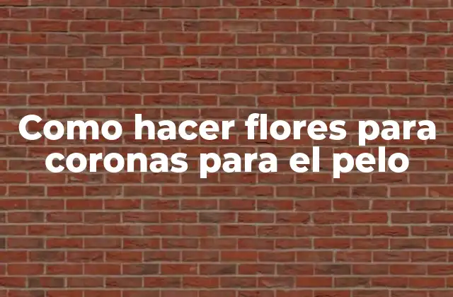 Flores para coronas de pelo