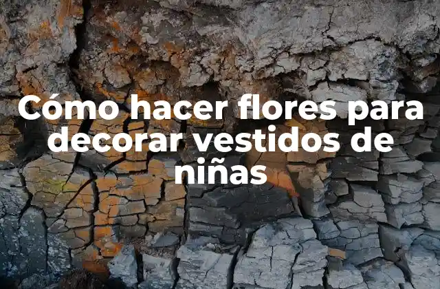 Cómo Hacer Flores para Decorar Vestidos de Niñas