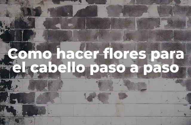 Como Hacer Flores para el Cabello Paso a Paso 2 Flores para el cabello