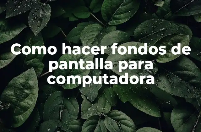 Como Hacer Fondos de Pantalla para Computadora 2 Fondos de pantalla para computadora: ¿Qué son y para qué sirven?
