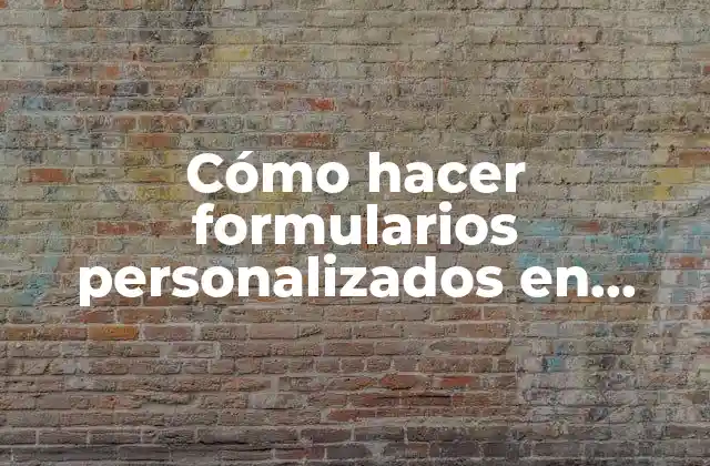 Cómo hacer formularios personalizados en Word 2010