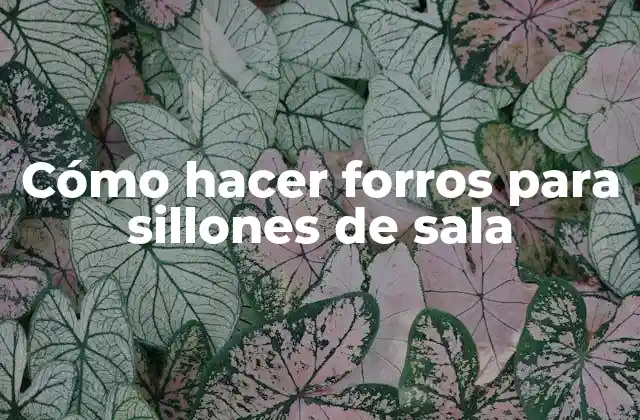 Cómo Hacer Forros para Sillones de Sala