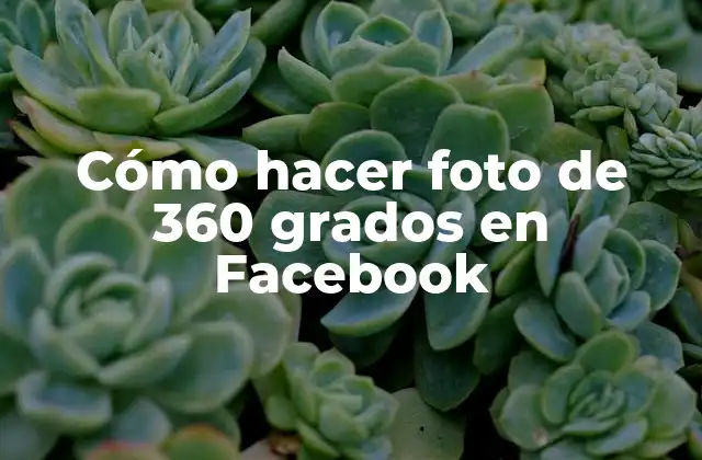Cómo Hacer Foto de 360 Grados en Facebook