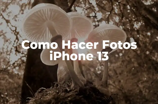 Como Hacer Fotos Iphone 13